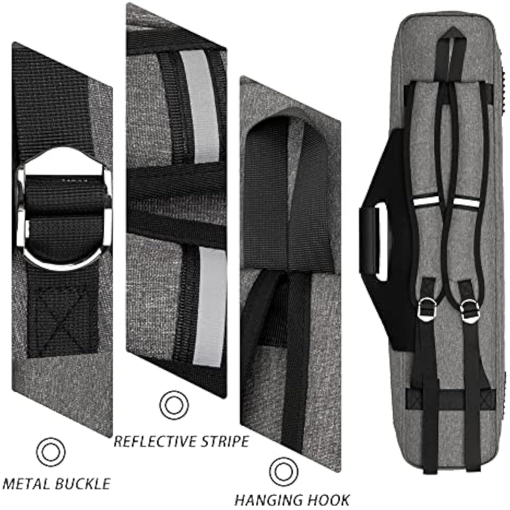 MangoRun 4x4 Pool Cue Case | Waterproof Oxford Billiard Bag