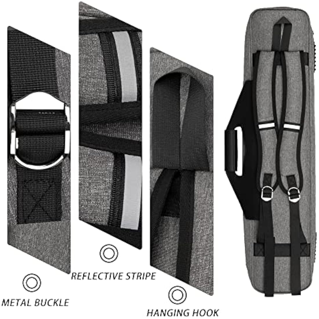 MangoRun 4x4 Pool Cue Case | Waterproof Oxford Billiard Bag