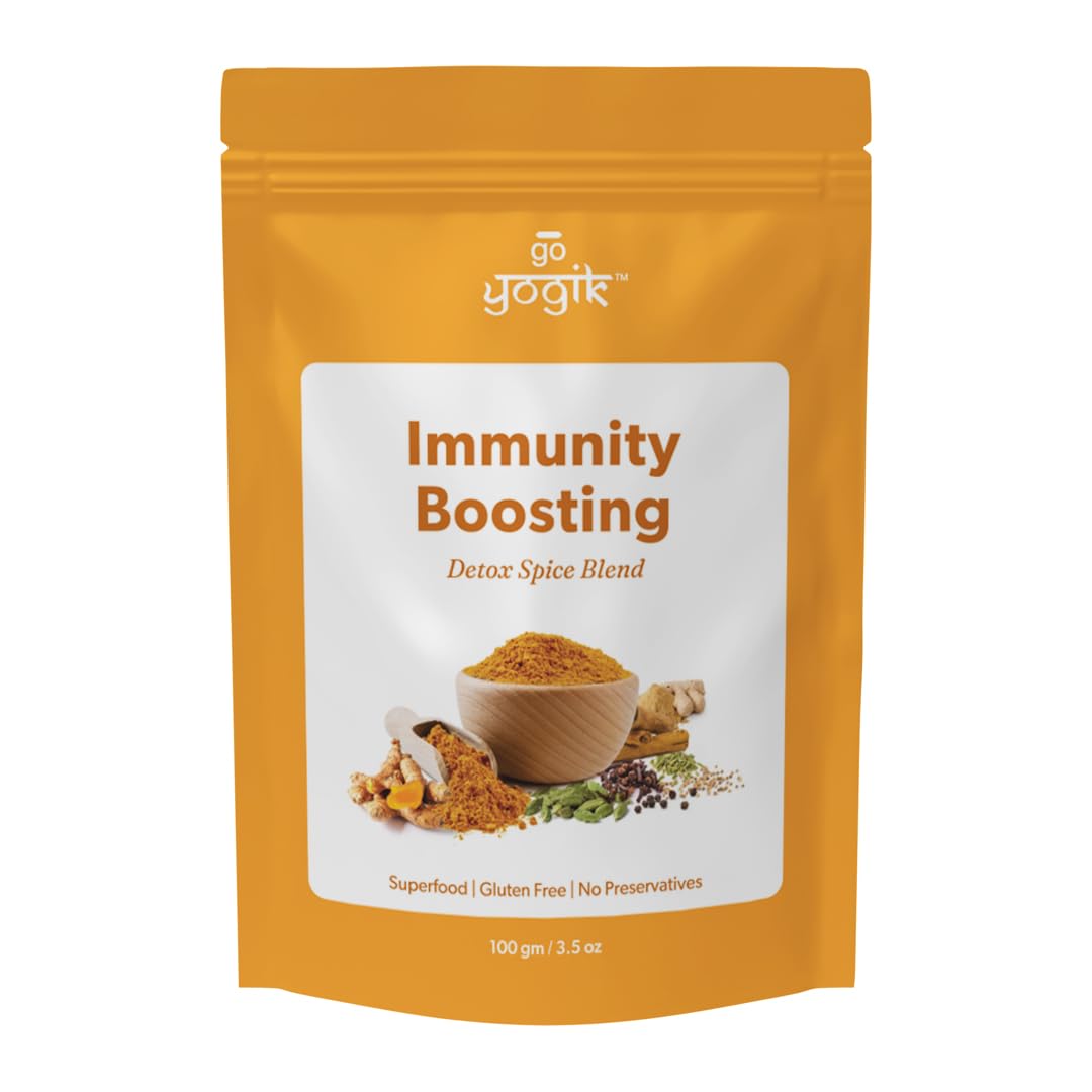 Go-Yogik Turmeric Immunity Spice Blend – Golden Milk & Chai Mix (100g)