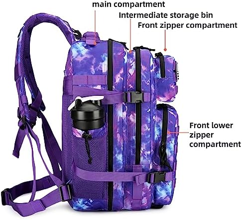 TianYaOutDoor 45L Tactical Assault Backpack | 900D Oxford Rucksack