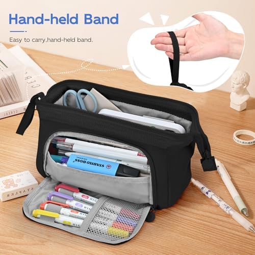 Mamowla Large Pencil Case | Durable Stationery Pouch for School