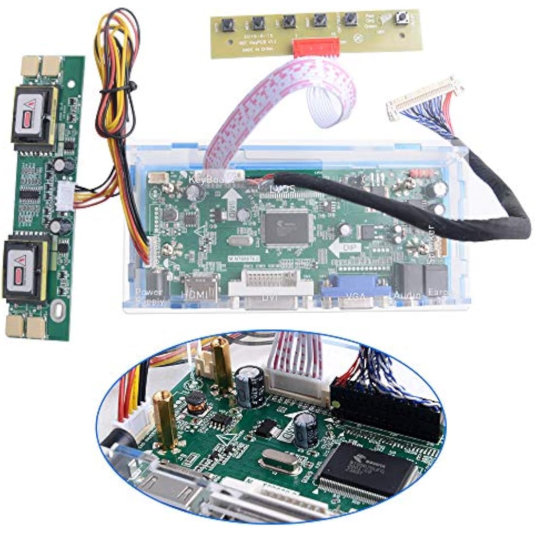 owootecc NT68676 LCD Controller Board Kit for Arcade1Up 17-19" Monitors
