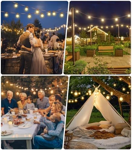 Vanranger 150ft G40 Festoon Outdoor Lights | Shatterproof LED Garden String