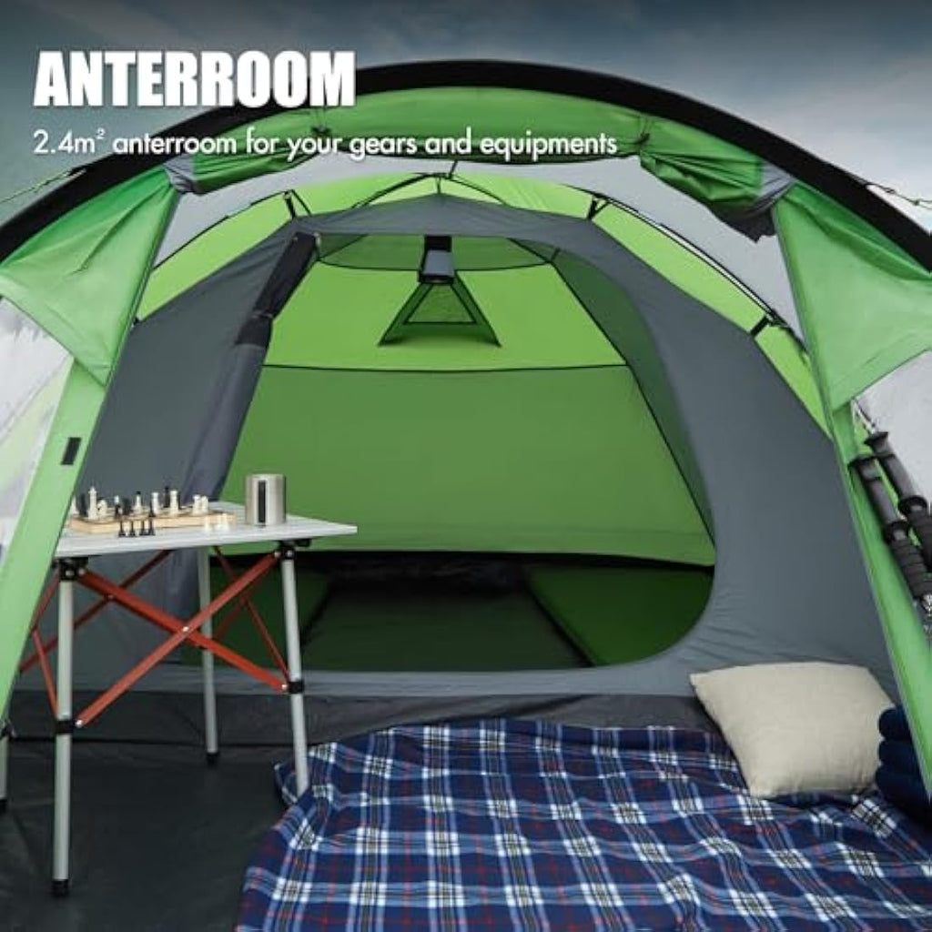Portal 3-4 Person Dome Camping Tent | 4000mm Waterproof with Porch