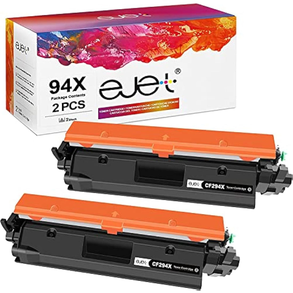 ejet 94X CF294X Black Toner Cartridges for HP LaserJet Pro M148dw | 2-Pack