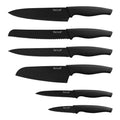 hecef 6-Piece Black Oxide Knife Set | Rust-Proof Stainless Steel Knives