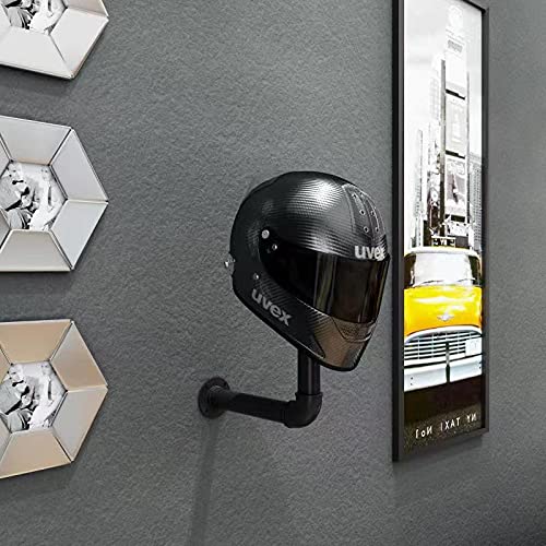 WANLIAN Motorcycle Helmet Holder， Motorcycle Helmet Accessories Jacket Hanger Wall Mounted Multifunctional Bicycle Helmet Rack 2 PCS
