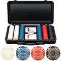 SLOWPLAY Nash Ceramic Poker Chips Set | 300 Blank Chips with Case