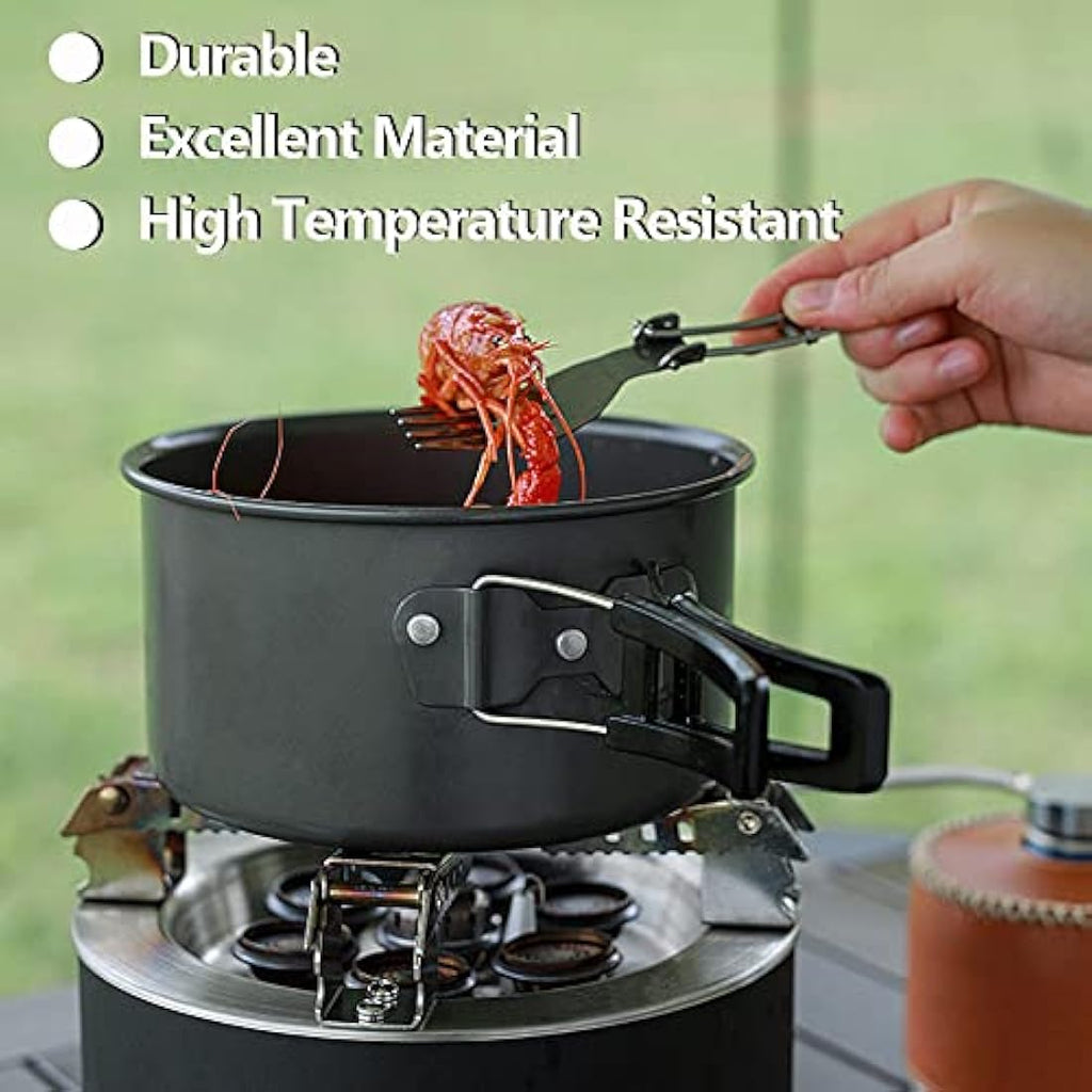 aiGear Camping Cookware Set | 3-Piece Aluminum Mess Kit for 2-3 People