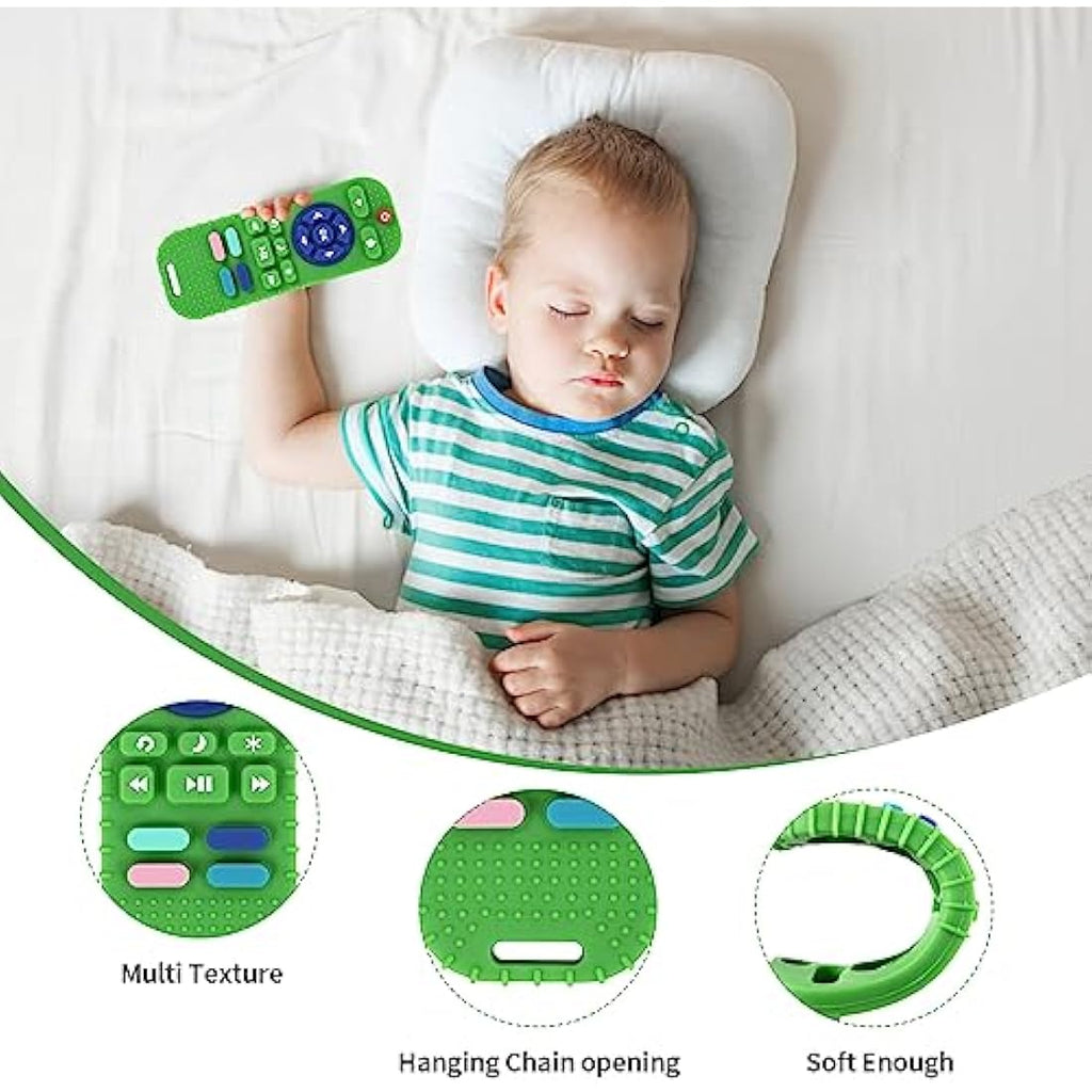 Hooku 2-Pack Remote Control Silicone Teething Toys for Babies, BPA-Free