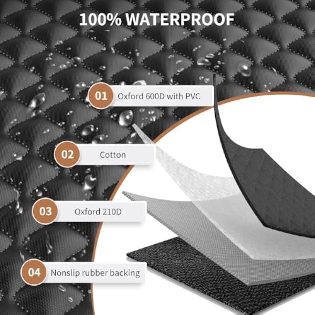 KYG Dog Car Seat Cover – Waterproof 4-in-1 Hammock with Mesh Window
