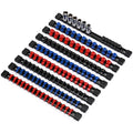 CASOMAN 9PC ABS Socket Organizer Set | 1/4, 3/8, 1/2-Inch Drive Holders