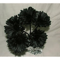 Artificial Black Gerbera Stems – 12 Pack Large Bloom Flowers