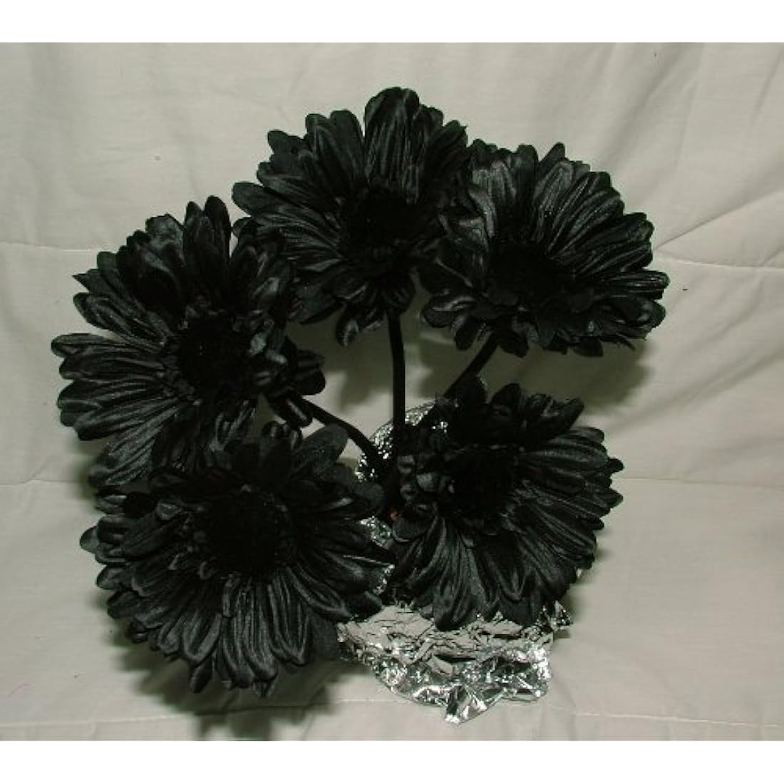 Artificial Black Gerbera Stems – 12 Pack Large Bloom Flowers
