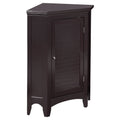 Teamson Home Wooden Corner Bathroom Storage Cabinet - Dark Brown MDF