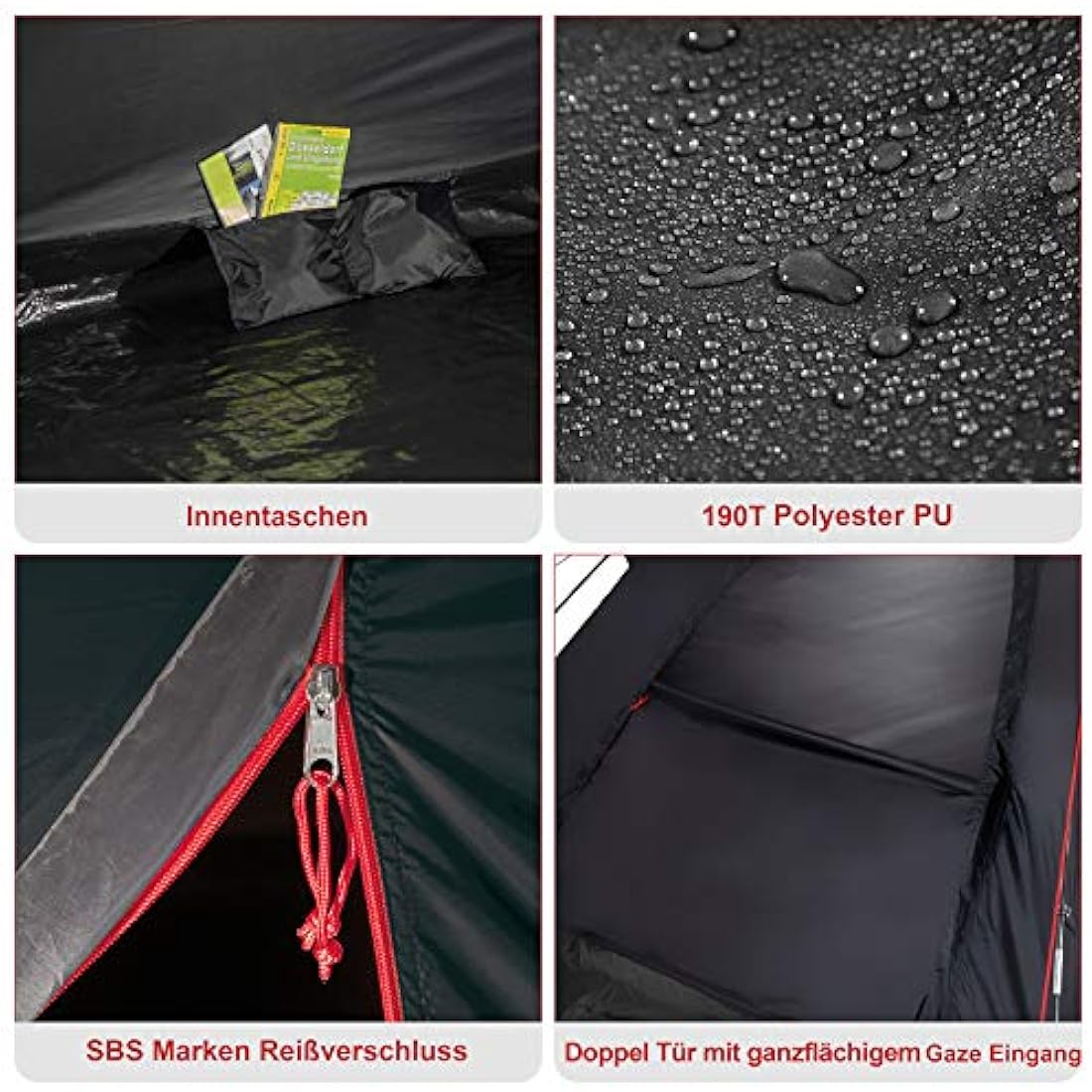 High Peak Monodome XL 4-Person Dome Tent | Waterproof Festival Tent