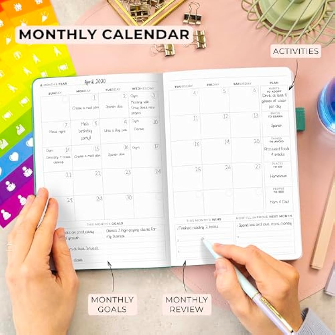 Clever Fox Advanced Weekly Planner – Undated A5 Hardcover Journal