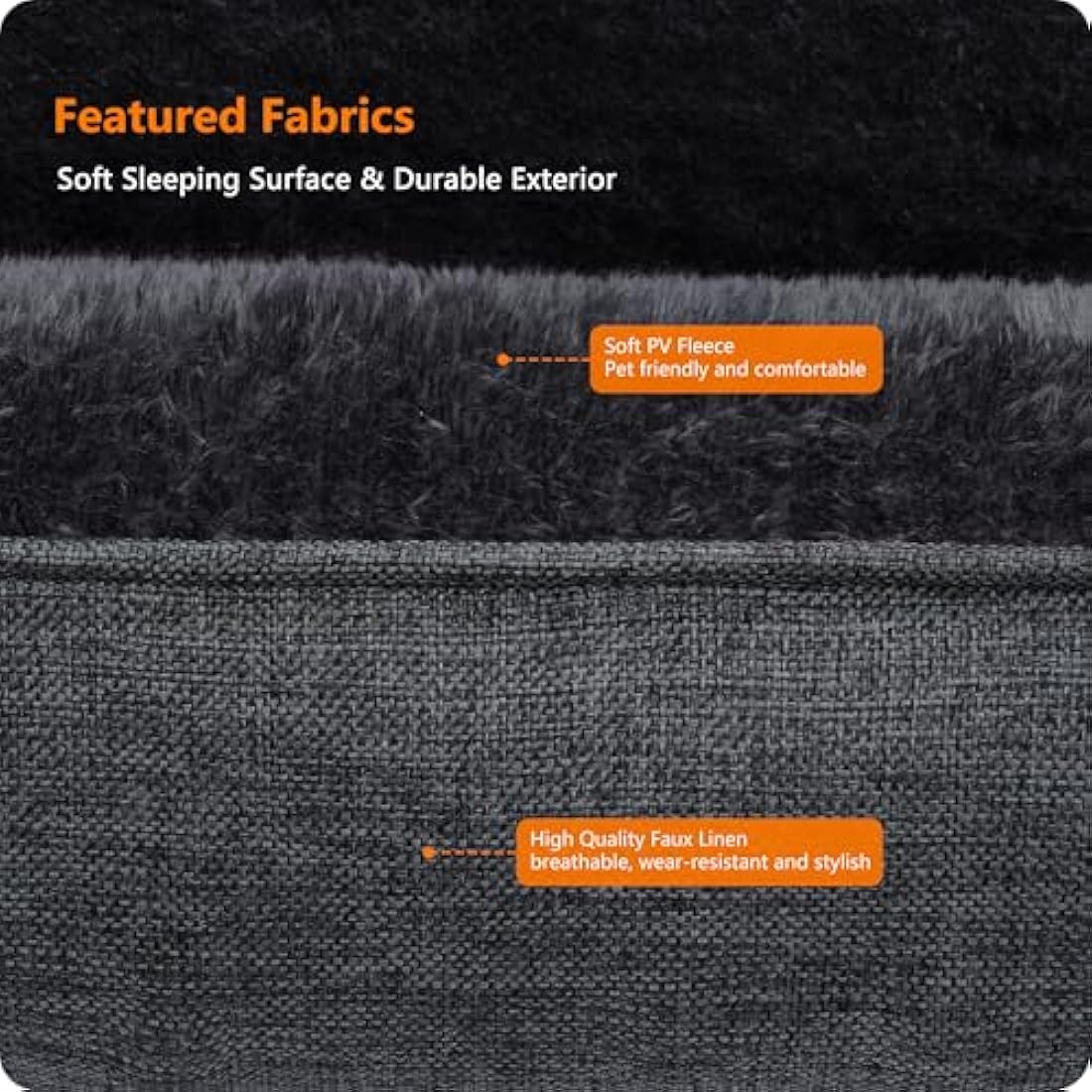 Jolof Store Washable Dog Bed – Soft Plush Pet Sofa with Removable Cover