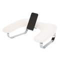VOCOSTE Nail Arm Rest with Phone Holder | PU Leather Manicure Pillow, Beige