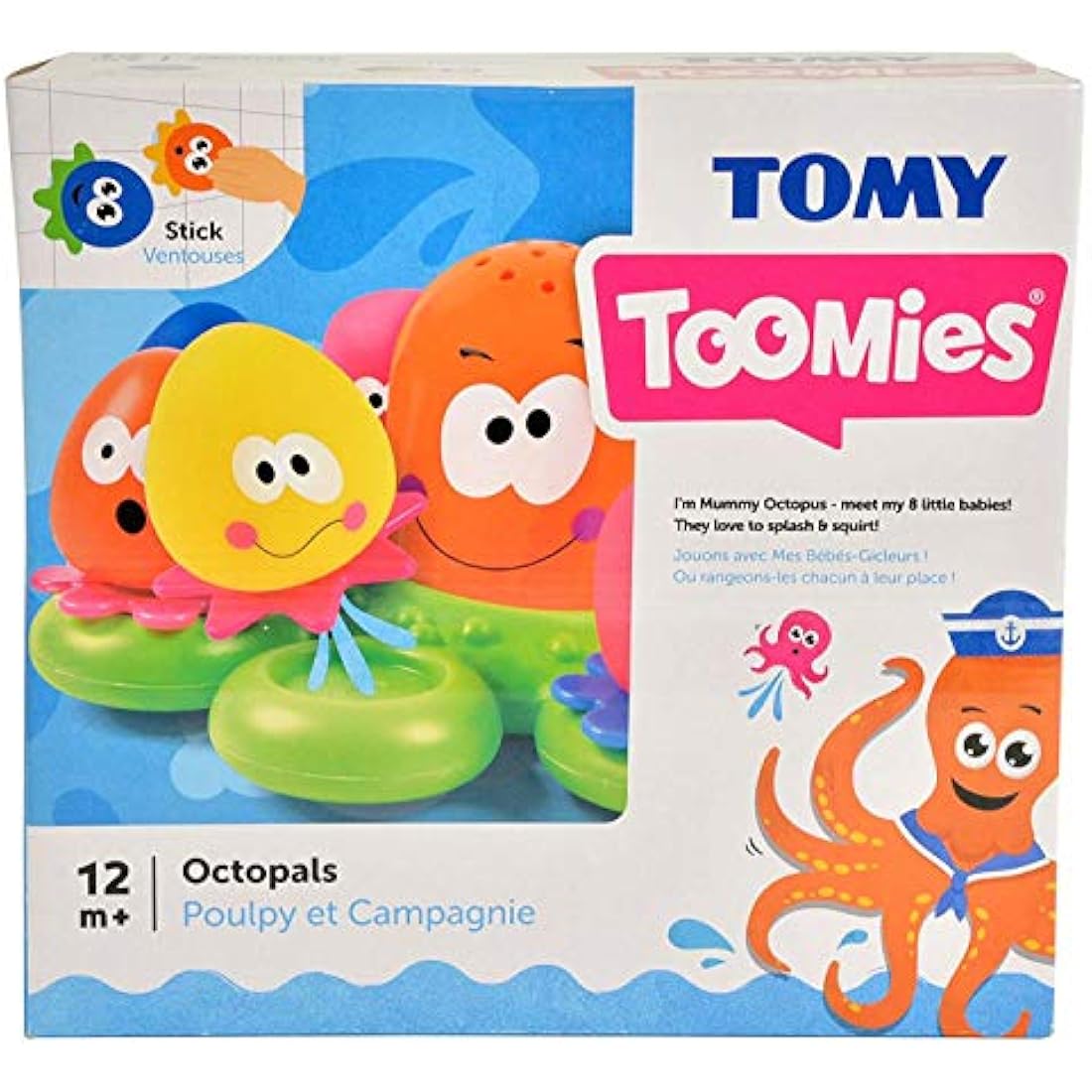 Toomies Octopals Number Sorting Baby Bath Toy | Educational Water Toy