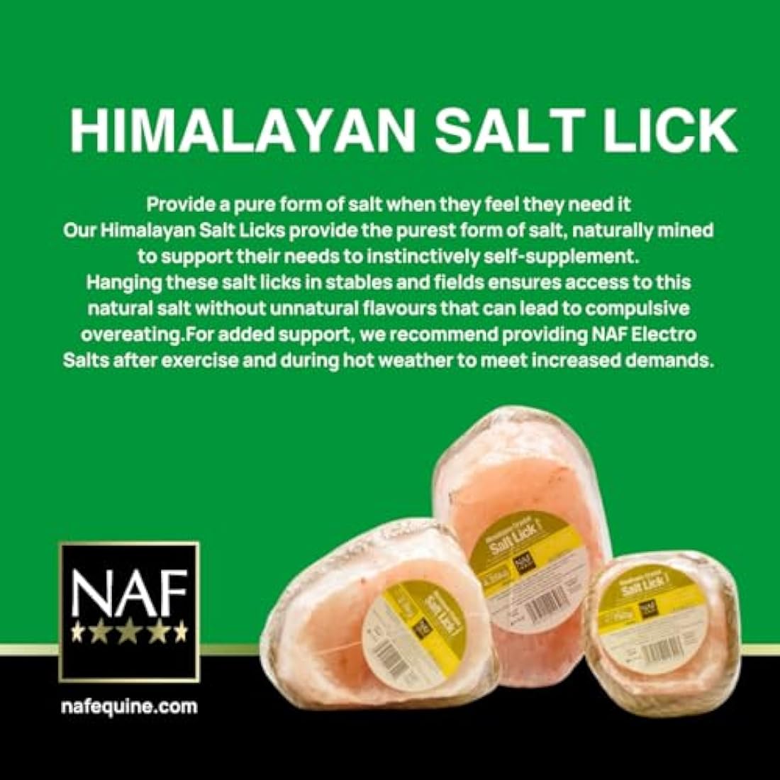 NAF Himalayan Salt Lick Small – Natural Mineral Rock Salt for Horses