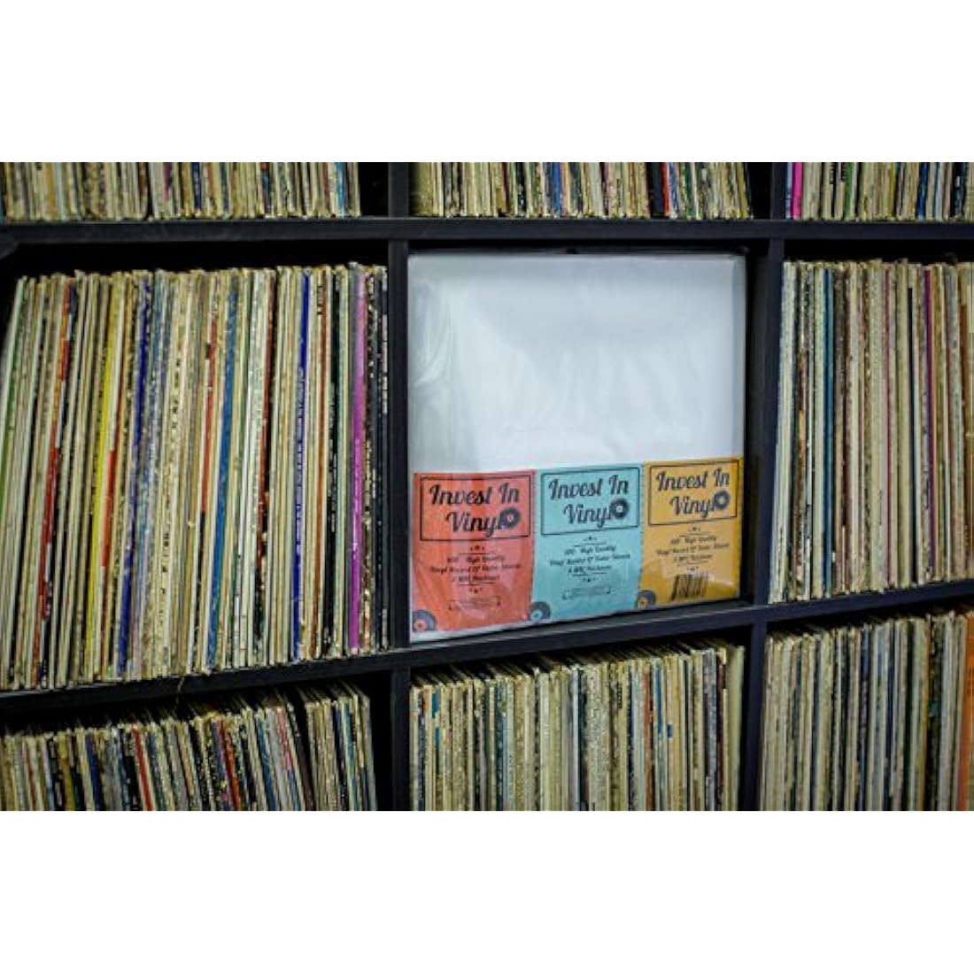 Invest In Vinyl 100 Clear LP Outer Sleeves – 3 Mil Protective Covers