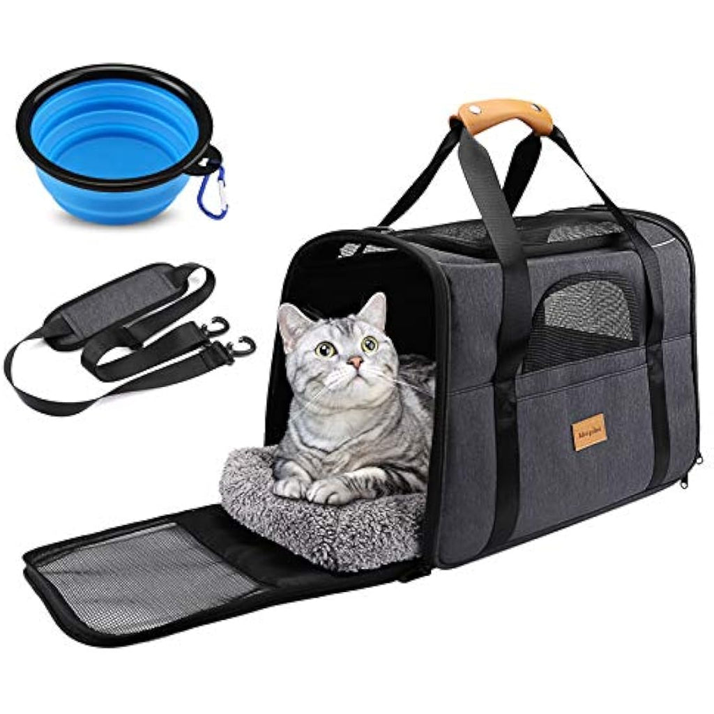 Morpilot Airline Approved Pet Carrier – Foldable Soft Sided Cat Travel Bag