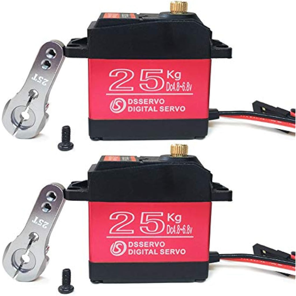ANNIMOS 25KG Digital Servo | Full Metal Gear Waterproof RC Servo (2 Pack)