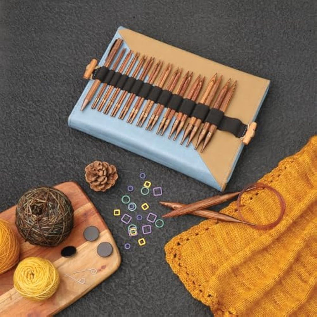 KnitPro Ginger Regal Interchangeable Needle Set | 11 Sizes Birch Wood