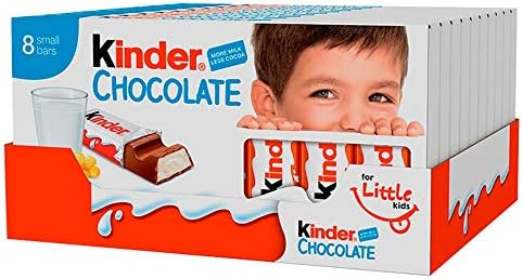 Kinder Chocolate Small Bars – Bulk Milk Chocolate Gift Box, 10 x 100g