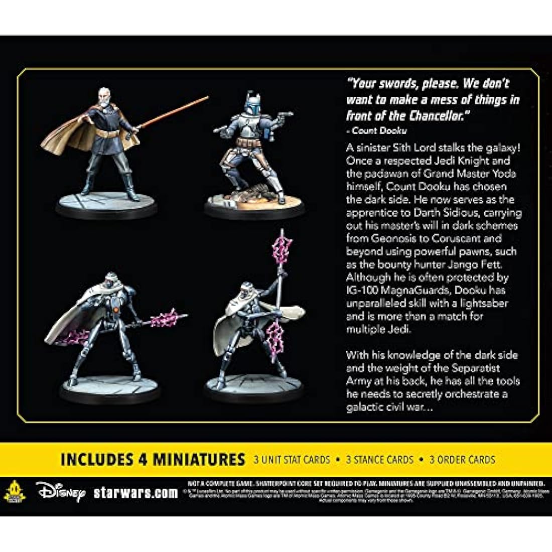 Star Wars Shatterpoint: Count Dooku Squad Pack Miniatures Game