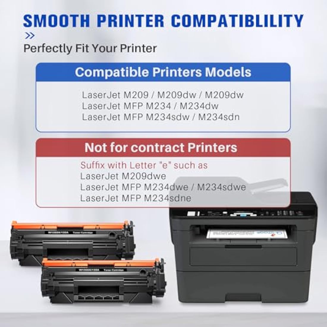 Q-image 135A W1350A Toner Cartridge for HP LaserJet M209 M234 (2-Pack)