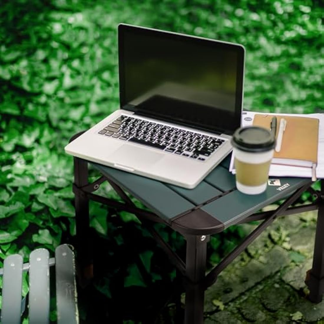 VILLEY Aluminum Camping Table | Adjustable Height Folding Roll Up Table