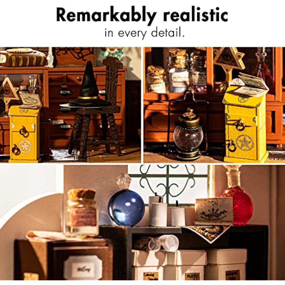 Rolife Kiki's Magic Emporium DIY Miniature House Kit with LED Light