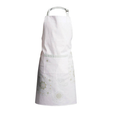Orsina Paisley Spiral Cotton Kitchen Apron – White and Assorted Colors