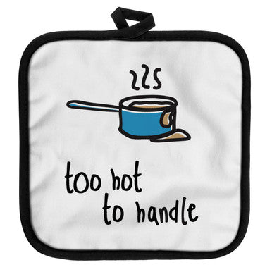 Orsina Doodle Pot Holder – Black and White Monochrome Kitchen Trivet