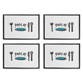 Orsina Cotton Placemats – Set of 4 Grubs Up Doodle Art Table Linens