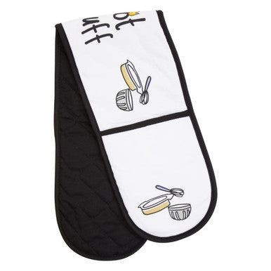 Orsina Doodle Hot Stuff Double Oven Glove – 100% Cotton Kitchen Mitt