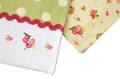 Orsina Rose Cottage Floral Placemats | Reversible Set of 4 Table Mats
