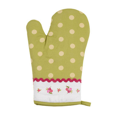Orsina Rose Cottage Single Oven Glove – Floral Cotton Kitchen Mitt
