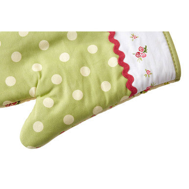 Orsina Rose Cottage Single Oven Glove – Floral Cotton Kitchen Mitt