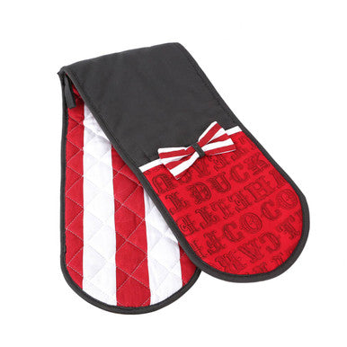 Orsina Carnival Double Oven Glove – Heat Resistant Striped Cotton
