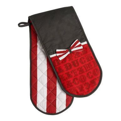 Orsina Carnival Double Oven Glove – Heat Resistant Striped Cotton