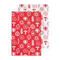 Orsina Besa Red Tea Towels – Set of 3 Absorbent 100% Cotton Kitchen Towels