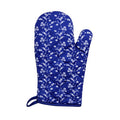 Orsina Blue Rose Single Oven Glove – 100% Cotton Floral Kitchen Mitt