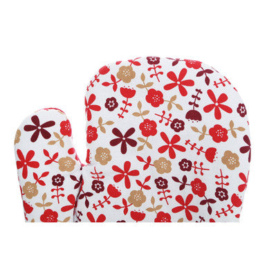 Orsina Red Daisy Single Oven Glove – Quilted Cotton Heat Protection