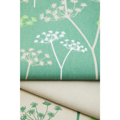 Orsina Cow Parsley Cotton Tea Towels – Set of 3 Green & Natural