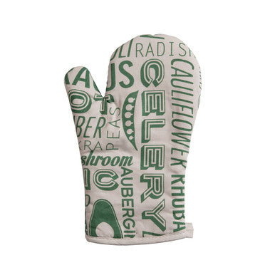 Orsina Porter Green Single Oven Glove – 100% Cotton Kitchen Mitt