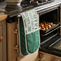 Orsina Porter Green Double Oven Glove | 100% Cotton Heat Protection