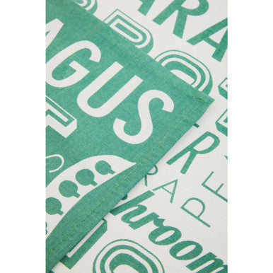 Orsina 100% Cotton Tea Towels – Set of 3 Green Vegetable Print